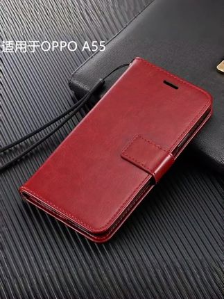 适用于OPPOA55手机壳a55保护套5G翻盖皮套防摔全包边软硅胶男女款#网红手机壳#翻盖手机壳