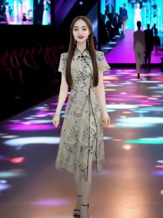 #气质女装 #时尚搭配 #高贵优雅#中式复古日常连衣裙穿搭