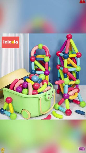 儿童百变磁力棒 男孩女孩益智玩具磁铁积木拼装强磁早教生日礼物#儿童玩具 #磁力棒 #益智早教 #积木拼装 #生日礼物