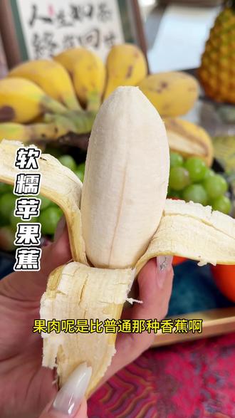 比普通香蕉更软糯的苹果蕉.自然熟淡淡茶苹果香.超级好吃#香蕉推荐 #好吃的水果 #香蕉软软糯糯的 #优质水果