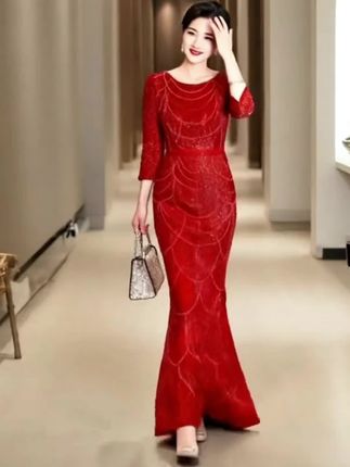 #喜妈妈婚宴礼服#喜婆婆连衣裙#高端品质 #轻奢女装 #优雅气质