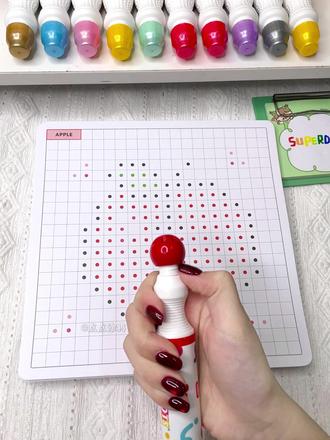 纯享版画豆✨🍎 #拼豆 #像素画 #画笔 #解压 #沉浸式