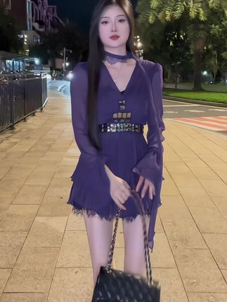 紫色真的很有韵味#美出高级感 #套装