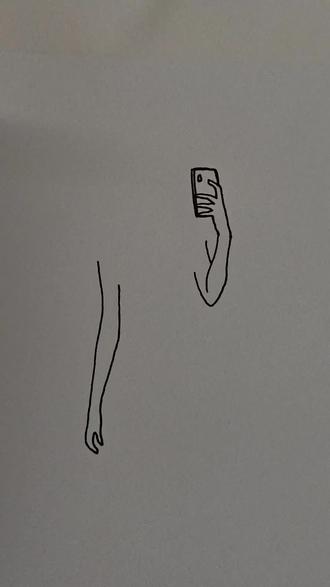 穿旗袍拿手机自拍的小姐姐很好画