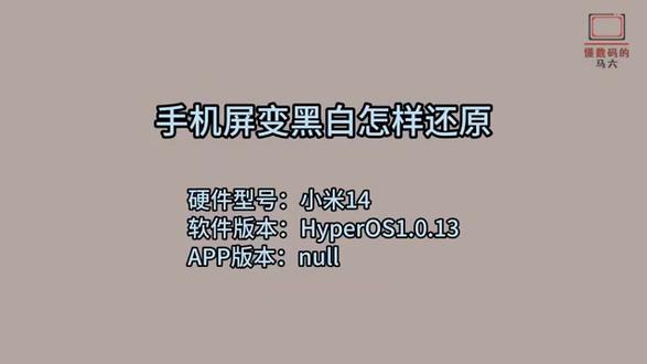 手机屏变黑白怎样还原 #科技 #科普