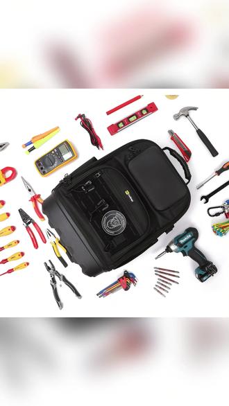 HY工业Tech Pac全尺寸重型工具背包硬挺不会塌#工具包 #双肩包 #包包 #大容量包 #工具包推荐