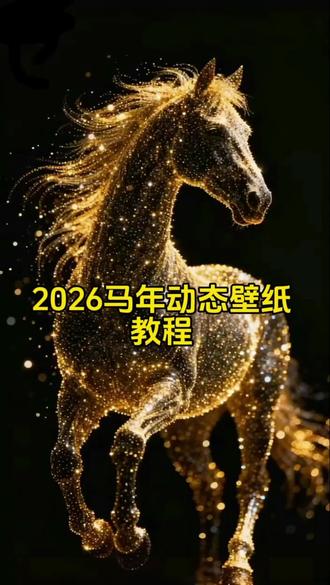 2026马年动态壁纸教程来喽#剪映 #动态壁纸 #壁纸 #锁屏壁纸 #手机壁纸