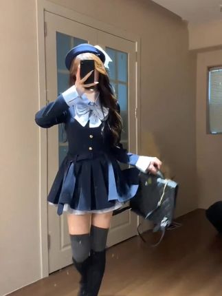 显超级显高显瘦显腿长#jk #连衣裙 #显高显瘦显腿长 #显瘦穿搭 #仙气飘飘