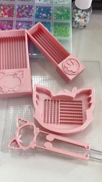 超萌小狐狸拼豆工具,过程不卡豆,轻轻松松 #拼豆工具 #拼豆 #拼豆日常 #拼豆测评 #拼豆豆