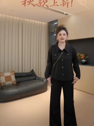 #早秋显身材平价上衣合集 【胖佳佳】小金扣 长袖翻领衬衫秋季设计感显瘦上衣女H625Y14120#显瘦穿搭 #强烈推荐 #胖妹妹时尚大码女装穿衣搭配