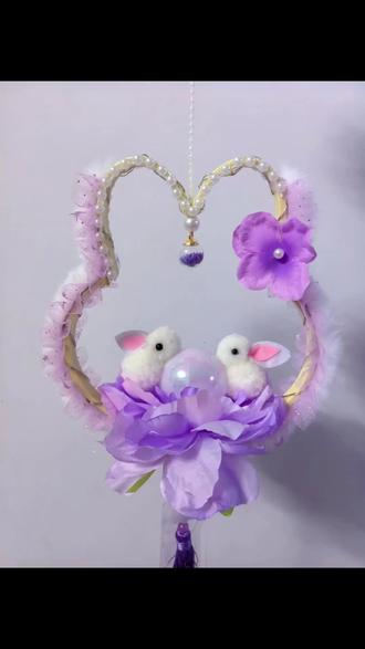兔子望月花灯教程来了#手工diy #手工教程 #爱手工爱生活 #兔子望月花灯