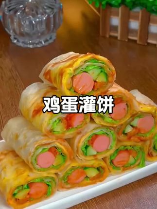 #上热门话题🔥🔥🔥 在家早上简单做一个鸡蛋灌饼好吃#鸡蛋灌饼#简单易学#好吃到停不下来 #抖音美食推荐官