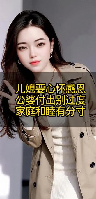 儿媳妇要心怀感恩,公婆付出别过度,家庭和睦有分寸#婚姻家庭 #家庭情感 #口播短视频#抖音小助手dou上热门 #家庭教育