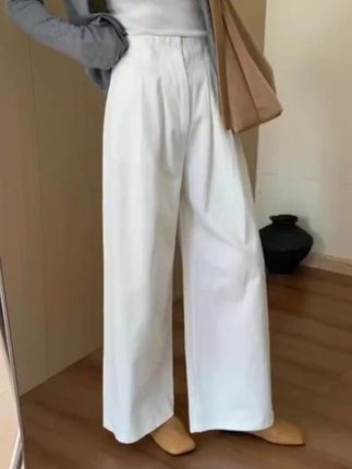 【现货+运费险】早秋薄款高腰宽松百搭显瘦垂感外穿韩版阔腿休闲裤