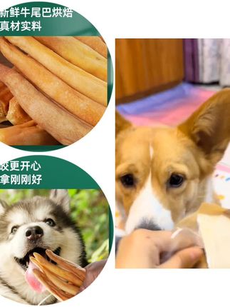 狗磨牙棒风干牛尾宠物磨牙洁齿骨小中大型犬耐咬训犬奖励营养狗狗#狗狗零食 #风干牛尾巴 #狗狗磨牙棒