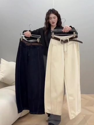 #窄版大码弯刀裤显瘦#气质穿搭减龄#谁穿都洋气