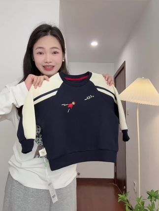 一年可以穿三季的复古薄绒卫衣才这个价!还是大品牌#马拉丁 家的,库存不多,妈妈们抓紧拼手速#品牌童装 #亲肤柔软 #高品质童装 #儿童卫衣