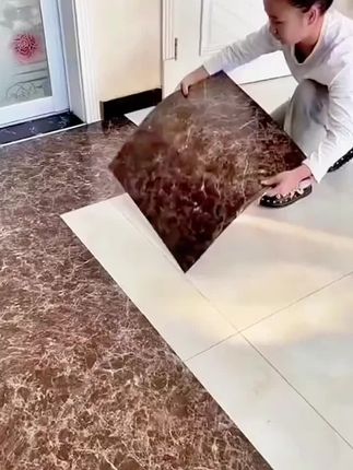 #居家好物 #自粘地板贴 #地板贴 #地板翻新 #地板动作来一套
