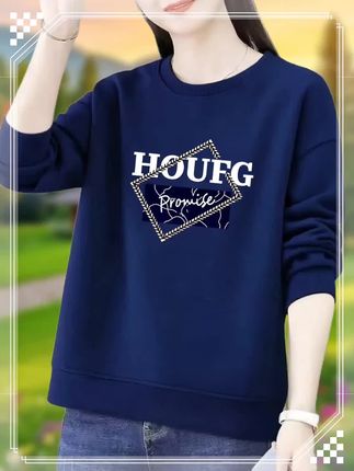 #新品上新 #秋季薄款宽松百搭圆领长袖卫#卫衣穿搭 #休闲时尚百搭款