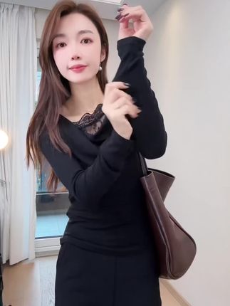 #显高显瘦 #变美变瘦变漂亮 #内搭外穿都好看 #打底衫 #好身材好气质