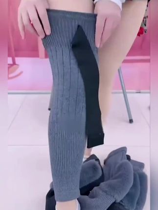 #好物推荐🔥 #护膝护腿 #保暖护膝 #护膝 #绑带护膝 (新款保暖绑带护膝)加长防滑绑带保暖护膝 加厚秋冬款 男女同款