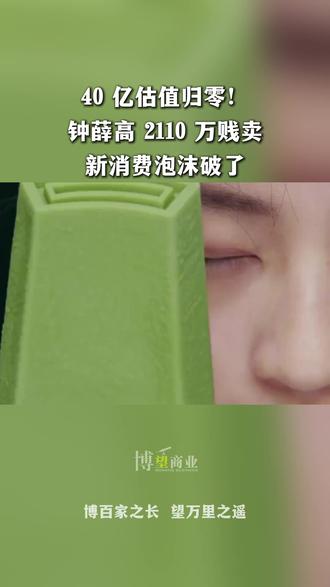 40 亿估值归零!钟薛高 2110 万贱卖,新消费泡沫破了 #钟薛高雪糕 #网红雪糕钟薛高 #新消费泡沫