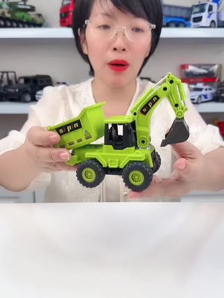 合金工程车来啦#益智玩具 #工程车玩具 #玩具