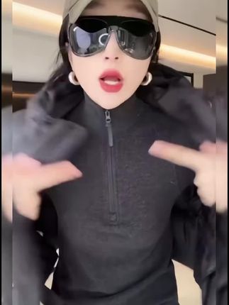 远红外发热锁温半拉链秋冬修身百搭立领显瘦纯色徳绒打底上衣899