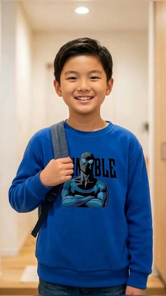 孩子穿上这件卫衣,少侠风范十足!放心买,运费险保障退货 孩子喜欢的衣服一定要买!有运费险,不喜欢还可以退回去哦~ #加绒保暖 #卫衣 #童装 #无敌少侠 #马克