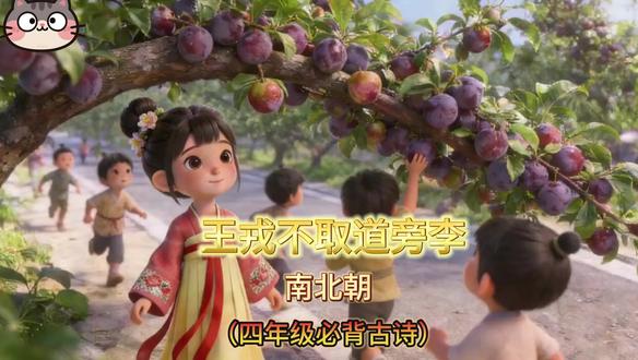 趣味故事《王戎不取道旁李》南北朝 趣味故事《王戎不取道旁李》南北朝