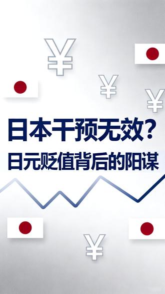 日本干预无效?日元贬值背后的阳谋 #日本 #日元 #经济 #财经