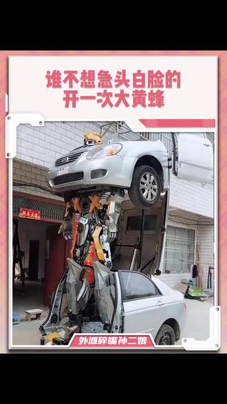 谁不想急头白脸的开一次大黄蜂 #汽车 #无不良引导 #搞笑 #手搓