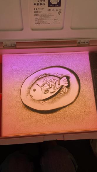 年夜饭吃什么系列之红烧鱼 #沙画 #年夜饭 #红烧鱼 #儿童沙画 #沙画教学