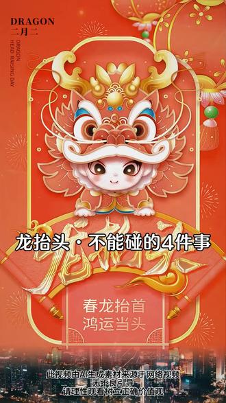 二月二“4不碰”,麻烦不缠身#龙抬头 #二月初二