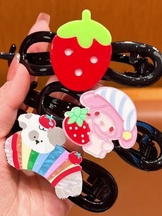 新款儿童盘发神器发夹卡通领结扭扭夹后脑勺盘发夹小女孩可爱发饰 天气热了给女儿整了三个这个发夹#好物推荐🔥 #今日分享 #好东西一起分享 #头饰发饰 #发型教程