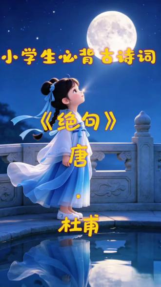 #创作者中心 #创作灵感 #看动画学古诗 #经典国学启蒙 #国学经典诵读古诗不用死记硬背,带娃跟着黄鹂和白鹭,轻松学古诗。