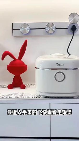 美的4L奶油电饭煲家用3 - 5人不粘内胆新款4E01R#美的电饭煲 #奶油电饭煲 #4L电饭煲 #不粘内胆电饭煲 #家用新款电饭煲