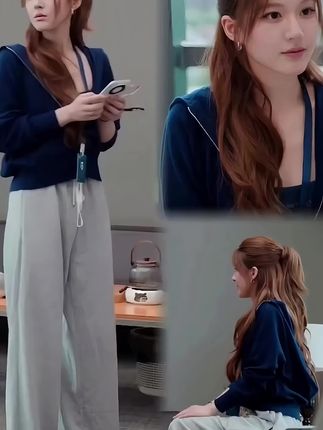 耀眼不是被谁照亮,是我自己点火。 #许妍穿搭我先学了 #短款针织开衫 #许我耀眼赵露思穿搭 #连帽卫衣 #秋冬新款