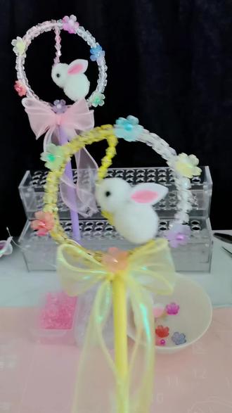 玉兔望月视频教程,喜欢的朋友记得点赞收藏哦🌹🌹#魔法棒#手工diy #爱手工爱生活爱自己