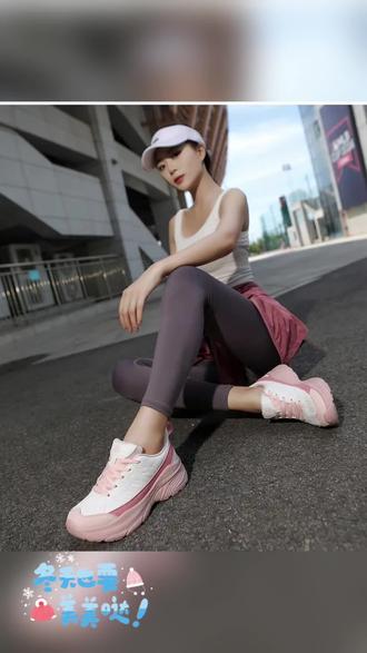 秋冬新款健身健步走皮面懒人鞋一脚登快穿广场跳舞鞋#健步鞋#跳广场舞鞋#懒人鞋