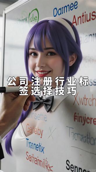 公司注册时,行业标签的选择竟藏着大玄机!#企业经营 #公司注册 #创业干货 #政策解读 #注册公司