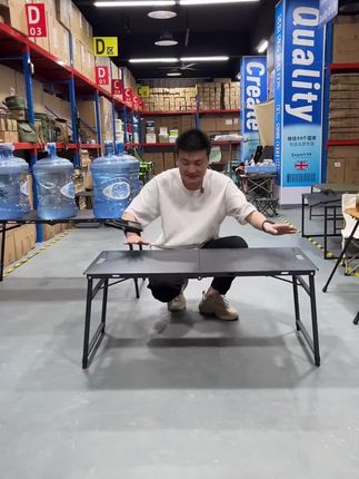 新款五档升降暗影战术桌户外露营折叠桌多功能轻量化半自动液压桌@DOU+小助手 #户外用品 #原创视频 #家居好物 #结实耐用 #抖音推广