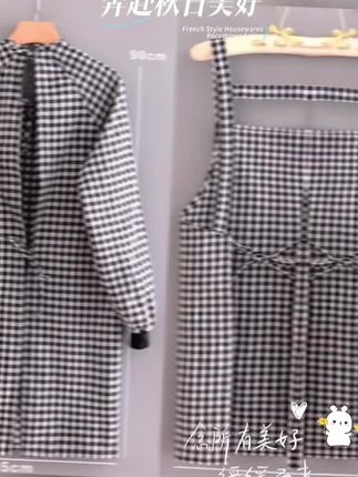 厨房做饭家用罩衣长袖布料透气耐磨上班工作服防污餐饮干活围裙女#好物分享🔥 #好物推荐🔥 #强烈推荐哦 #乡村守护人 #内容过于真实