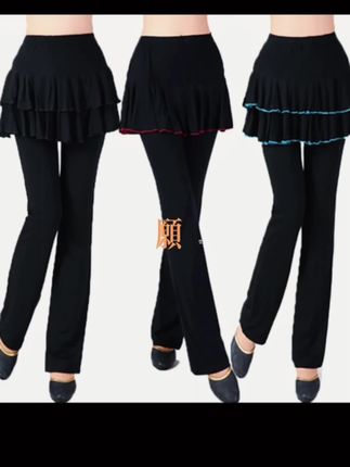 这款高腰莫代尔裙裤超舒服!显瘦还百搭,长裤设计,跳广场舞、拉丁舞都合适