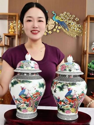杏花村53度2瓶4斤装将军罐珍藏酒#摆件 #百鸟朝凤 #将军罐 #纯粮酿造 #清香型