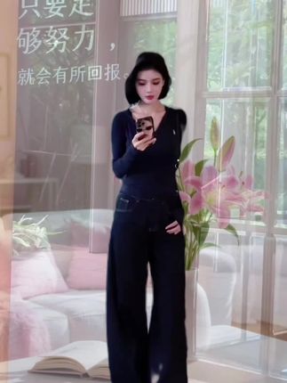 #品质女装 #长袖上衣阔腿裤女装#潮流时尚穿搭 #时尚气质穿搭 #时尚穿搭