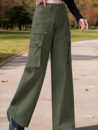 #品质女装#时尚穿搭分享  #工装裤#帅气百搭@抖加🔥上热门🔥dou+🔥热点宝 (以实物为准) #休闲裤