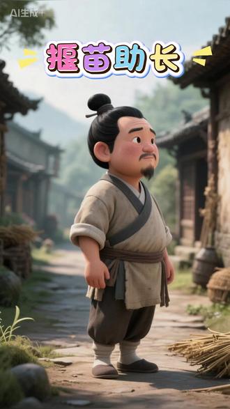 《揠苗助长》 揠苗助长是一则成语,出自《孟子·公孙丑上》:宋人有闵其苗之不长而揠之者,芒芒然归,谓其人曰:“今日病矣!予助苗长矣!”其子趋而注视之,苗则槁矣。天下之不助苗长者寡矣。以为无益而舍之者,不耘苗者也;助之长者,揠苗者也,非徒无益,而又害之。原义是指把苗拔起,以助其生长。比喻违反事物发展的客观规律,急于求成,反而把事情弄糟。#这个故事好听吗 #成语 #故事 #AI创作者浪潮计划 #创作者扶持计划 @DOU+小助手