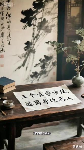 教你三招远离身边小人恶人,保护自身磁场 #国学文化知识 #中国传统文化传承人 #国学文化 #心理疗愈