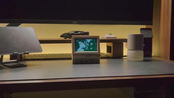 用小爱音箱致敬麦金塔 小米智慧屏mini3D打印外壳接拓展坞#小米智能屏mini #小爱音箱改装 #米家 #3D打印